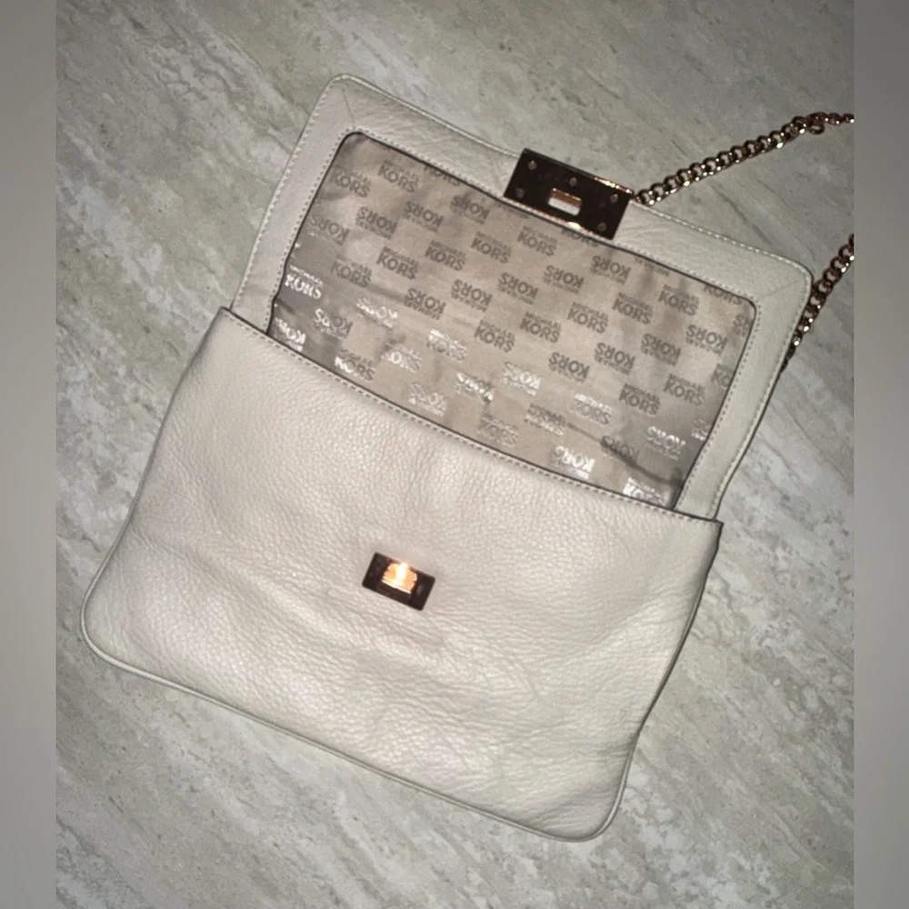 Michael Kors Cream Clutch